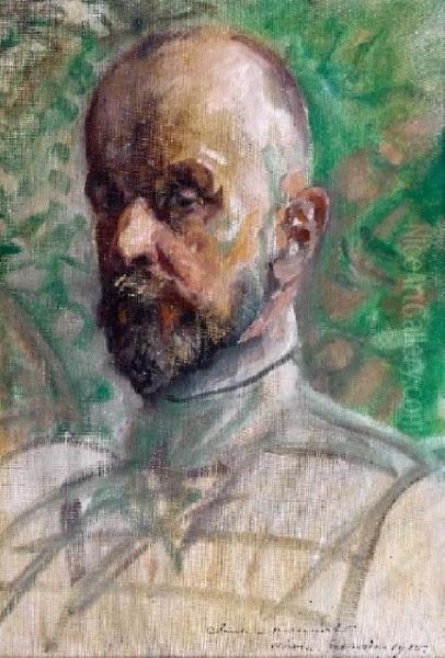 Autoportret Oil Painting by Jacek Malczewski