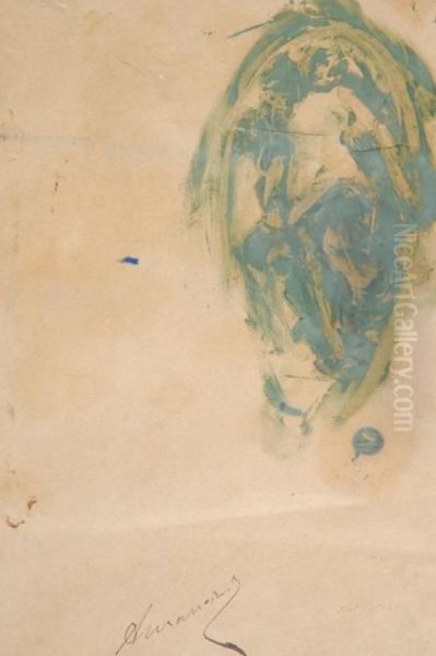 Nudi Oil Painting by Antonio Mancini