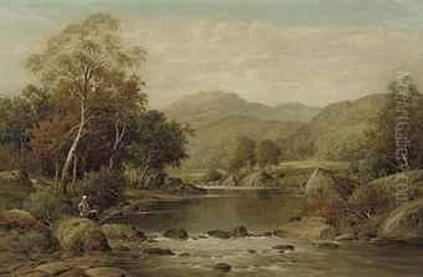 Tranquil Waters Oil Painting by William Henry Mander