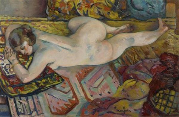 La Dormeuse. 1923. Oil Painting by Henri Charles Manguin