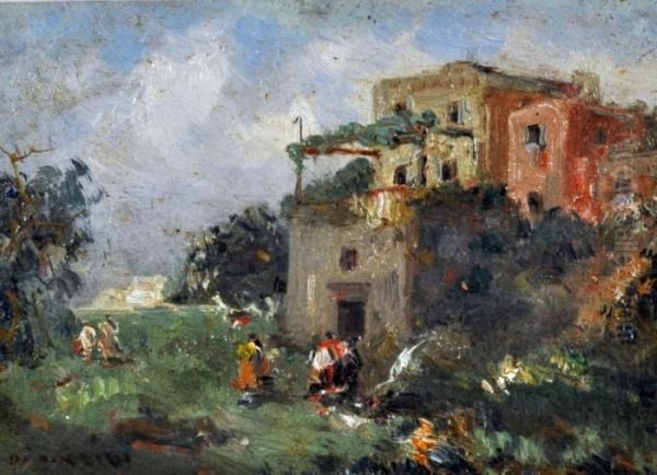 Paesaggio Oil Painting by Francesco Marino Di