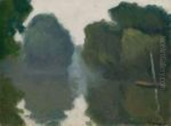 D'une Barque Sur La Marne Oil Painting by Albert Marquet