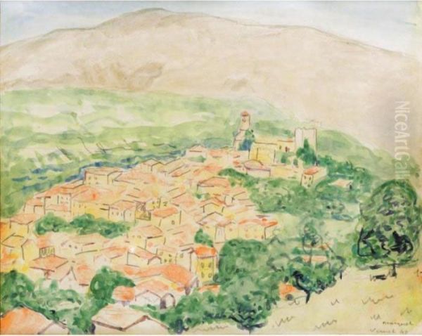 Vue De Vernet Oil Painting by Albert Marquet