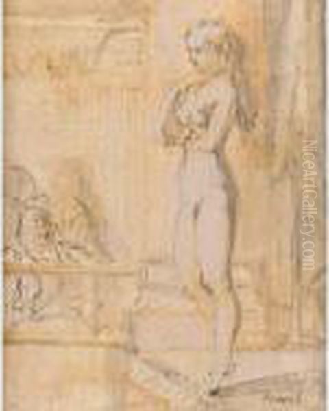 Dancer On Stage Oil Painting by Reginald Marsh