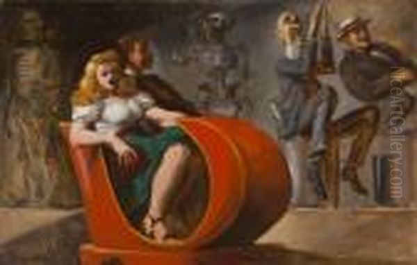 Spooks Oil Painting by Reginald Marsh