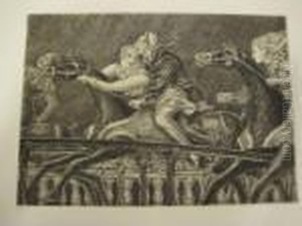 Steeplechase Oil Painting by Reginald Marsh