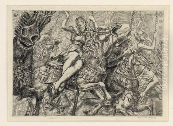 Merry-go-round Oil Painting by Reginald Marsh
