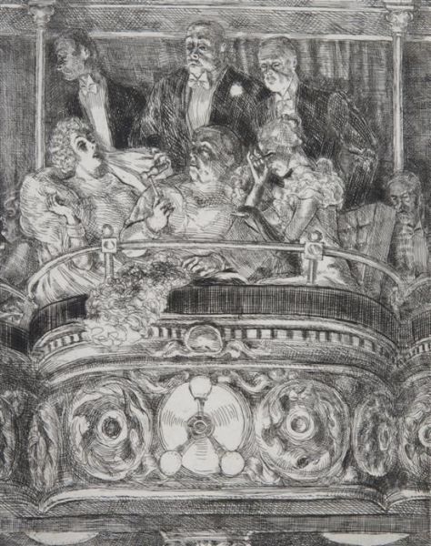 Box At The Metropolitan Oil Painting by Reginald Marsh