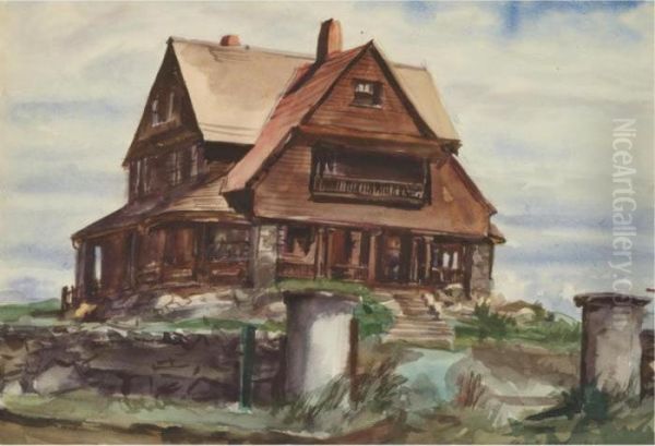 The Country House Oil Painting by Reginald Marsh