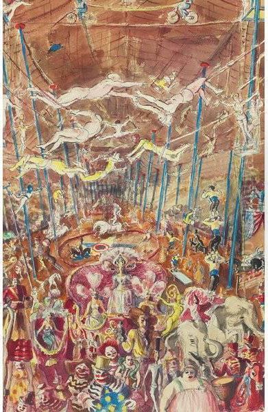 The Trapezists Oil Painting by Reginald Marsh