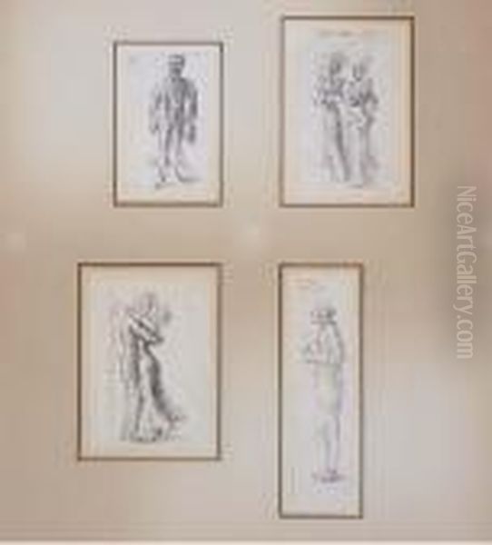 Illustrations To John Dos Passos Oil Painting by Reginald Marsh
