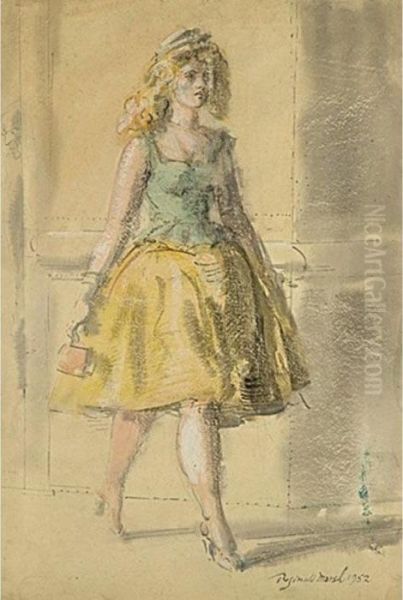 Girl Walking Oil Painting by Reginald Marsh