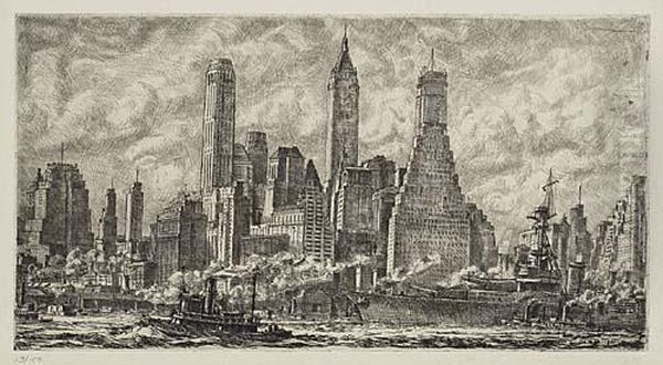 Two Etchings Oil Painting by Reginald Marsh