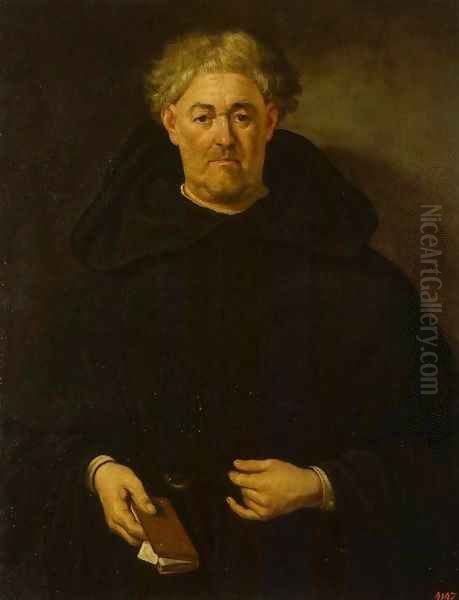 Portrait of a Monk Oil Painting by Juan de Pareja