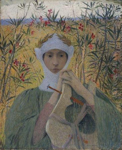 Clemence Isaure Oil Painting by Henri Martin