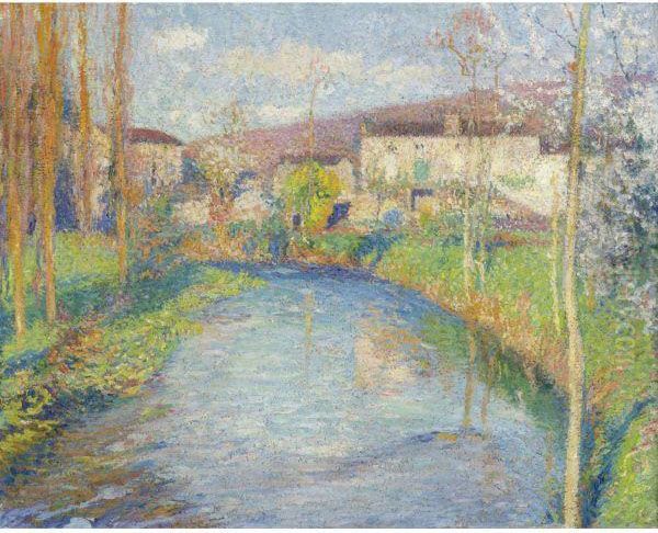 Le Vert, A L'entree De Labastide-du-vert Oil Painting by Henri Martin