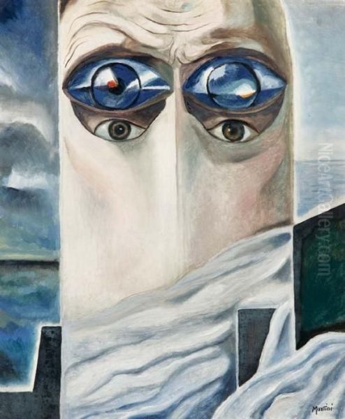 L'uomo Oceanico Oil Painting by Alberto Martini