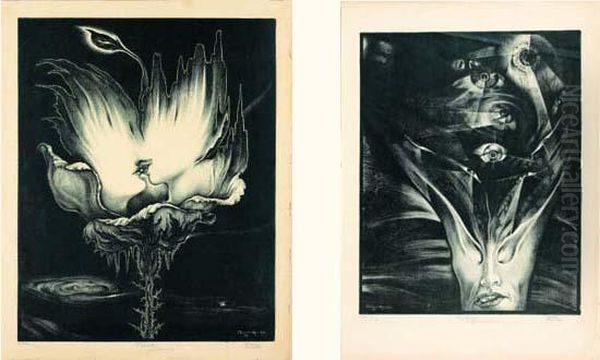 Misteri, 1914-1915 Oil Painting by Alberto Martini
