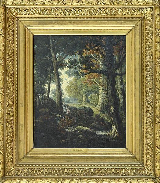 Spacer W Lesie Oil Painting by Gustave Mascart