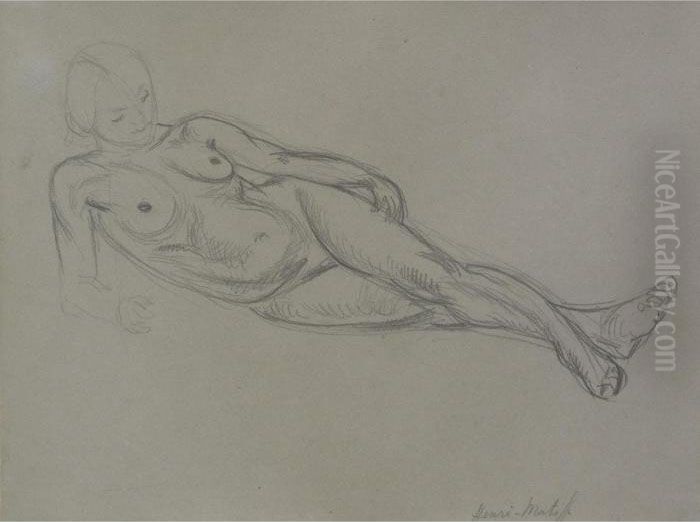 Nu Allonge Oil Painting by Henri Matisse