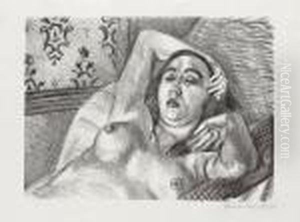 Le Repos Du Modele. Oil Painting by Henri Matisse