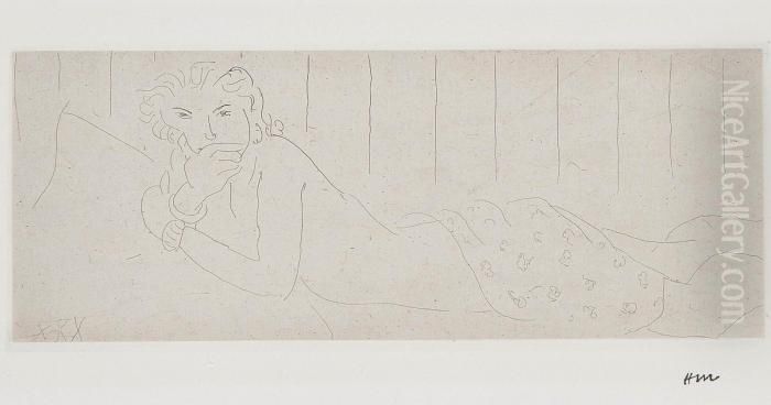 Nu Allonge Oil Painting by Henri Matisse