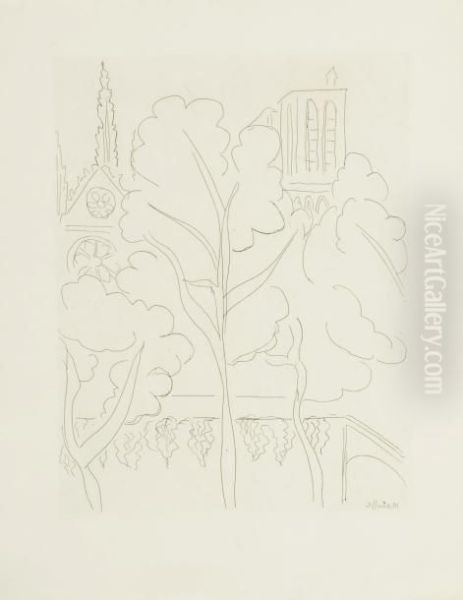 La Cite- Notre-dame Oil Painting by Henri Matisse