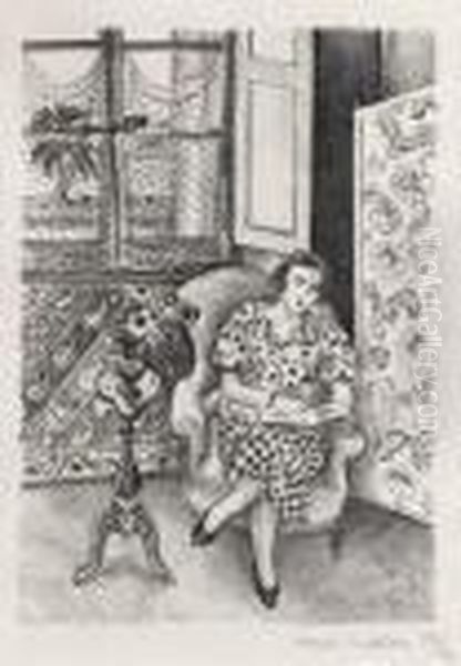 Interieur, La Lecture Oil Painting by Henri Matisse