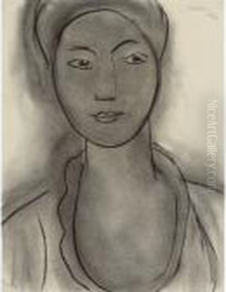 Tete De Femme Oil Painting by Henri Matisse