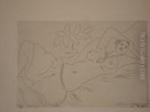 Odalisque Couchee, Ou Odalisque Au Collier Oil Painting by Henri Matisse