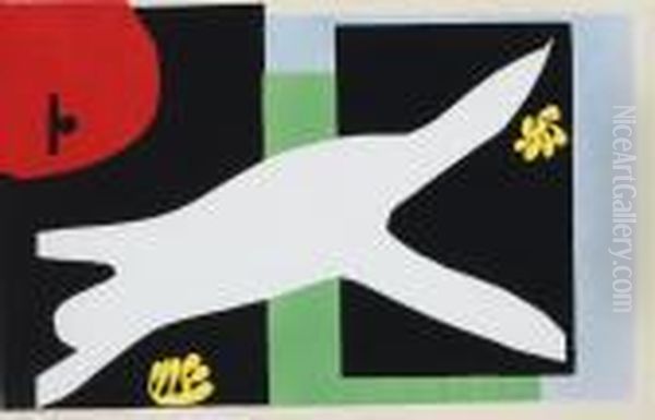 Swimmer, From Jazz Oil Painting by Henri Matisse