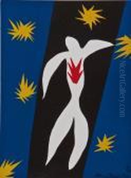 Der Sturz Des Ikarus (jazz) Oil Painting by Henri Matisse