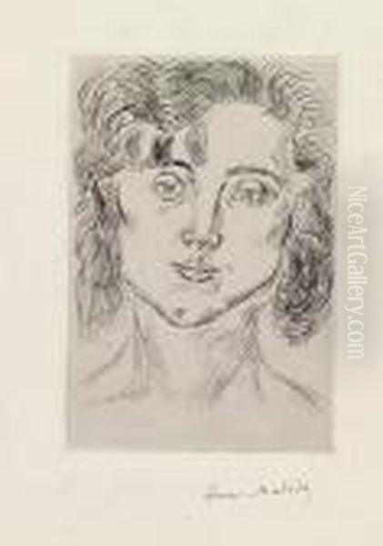 Mlle. Oil Painting by Henri Matisse