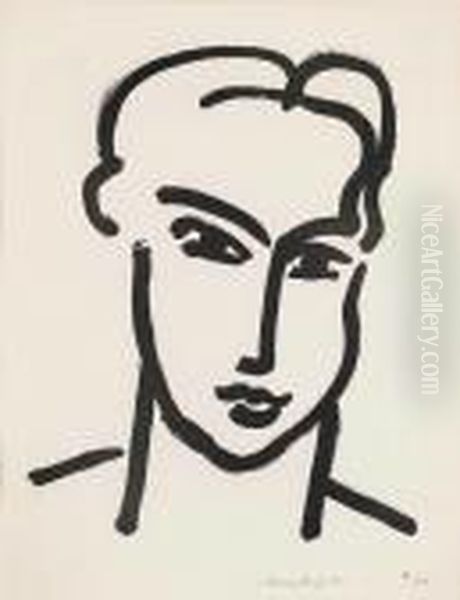Grande Tete De Katia Oil Painting by Henri Matisse