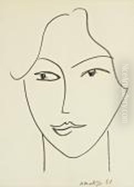 Visage Oil Painting by Henri Matisse