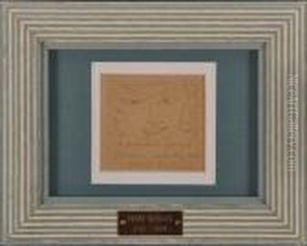 Portrait Cartoon Oil Painting by Henri Matisse