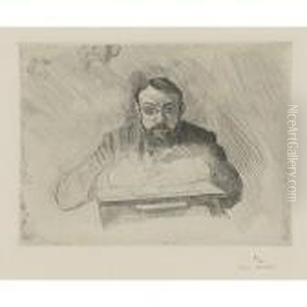 Henri Matisse Gravant Oil Painting by Henri Matisse
