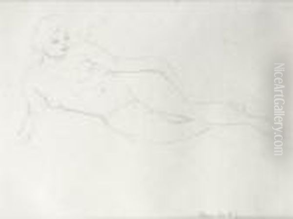 Nu Feminin Allonge. Oil Painting by Henri Matisse