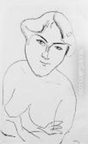 Torse Aux Bras Croises Oil Painting by Henri Matisse