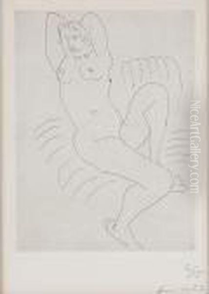 Nu Au Fauteuil Raye Oil Painting by Henri Matisse