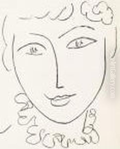 La Pompadour Oil Painting by Henri Matisse