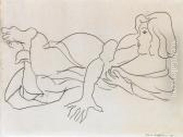 Jeune Femme Allongee Oil Painting by Henri Matisse