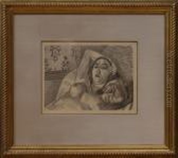 Reclining Female Nude Oil Painting by Henri Matisse