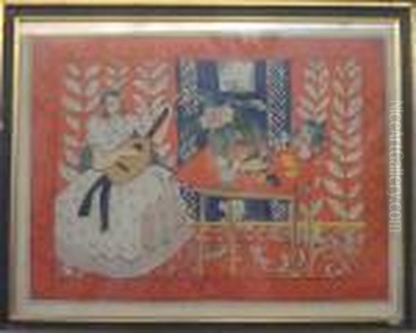 Scene D'interieur Oil Painting by Henri Matisse