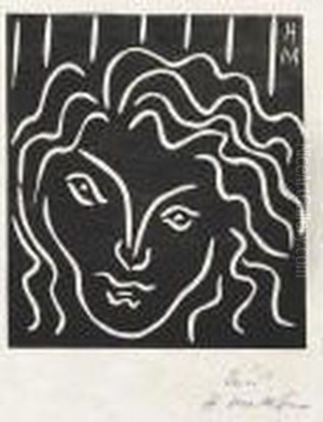 Tete De Femme En Mascaron Oil Painting by Henri Matisse