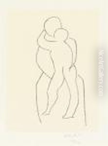 Vierge A L'enfant Debout Oil Painting by Henri Matisse