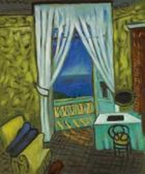 Interior With A Violin Case Oil Painting by Henri Matisse