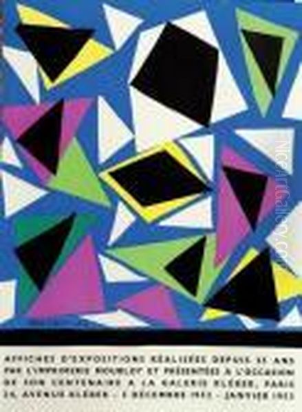 Affiche Pour Une Exposition A L'imprimerie Mourlot Oil Painting by Henri Matisse
