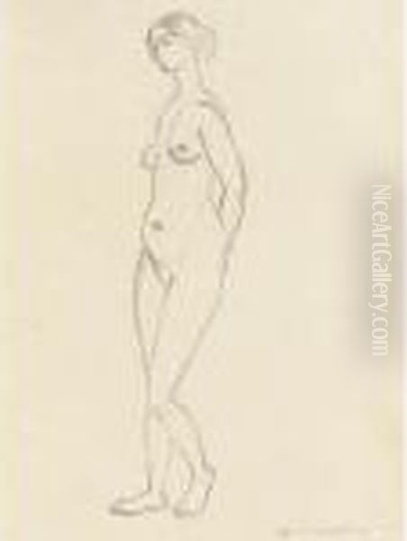 Nu Debout Oil Painting by Henri Matisse