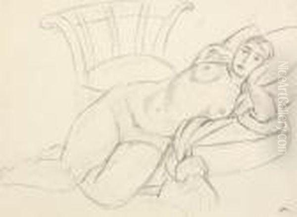 Nu Sur Coussins Oil Painting by Henri Matisse